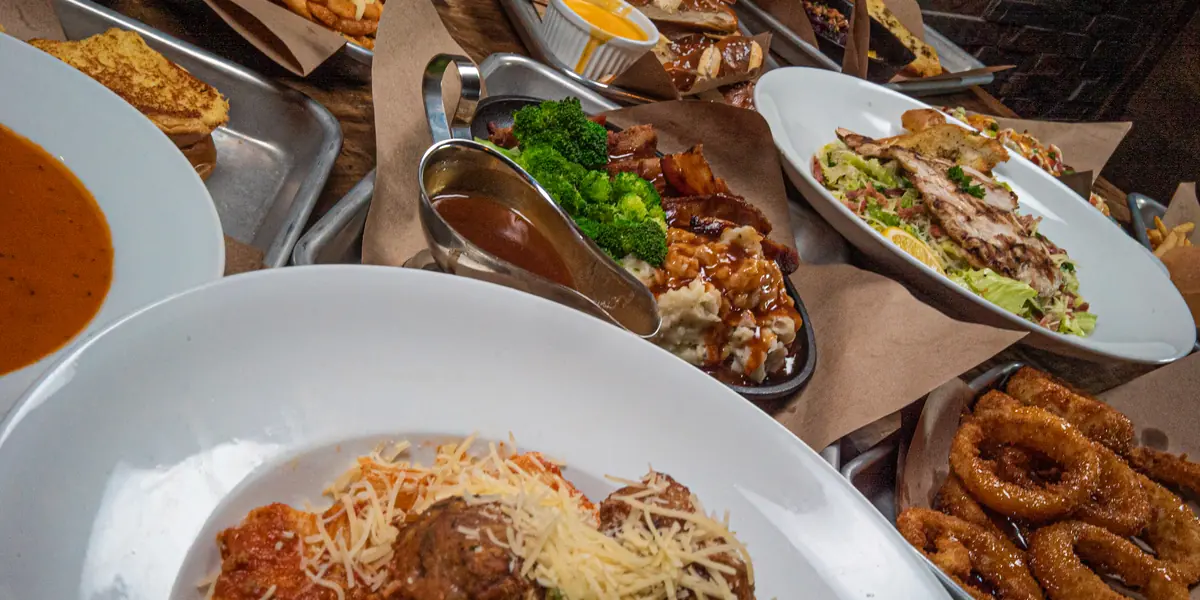A table of Perfect SZN dishes ready to go out